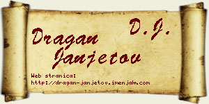 Dragan Janjetov vizit kartica